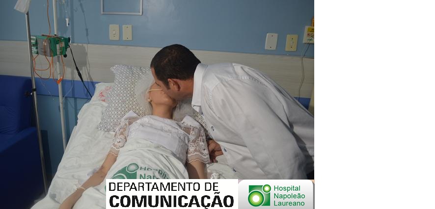 Jovem Sousense internada com Câncer Casou-se no Hospital Napoleão Laureano