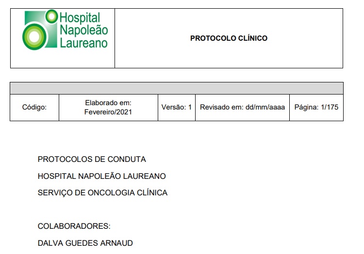 Confira protocolos clínicos aplicados no Hospital Napoleão Laureano