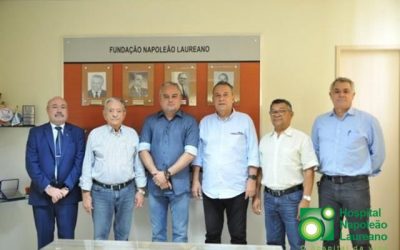 Prefeito de Alhandra Renato Mendes assina convênio com  Hospital Napoleão Laureano