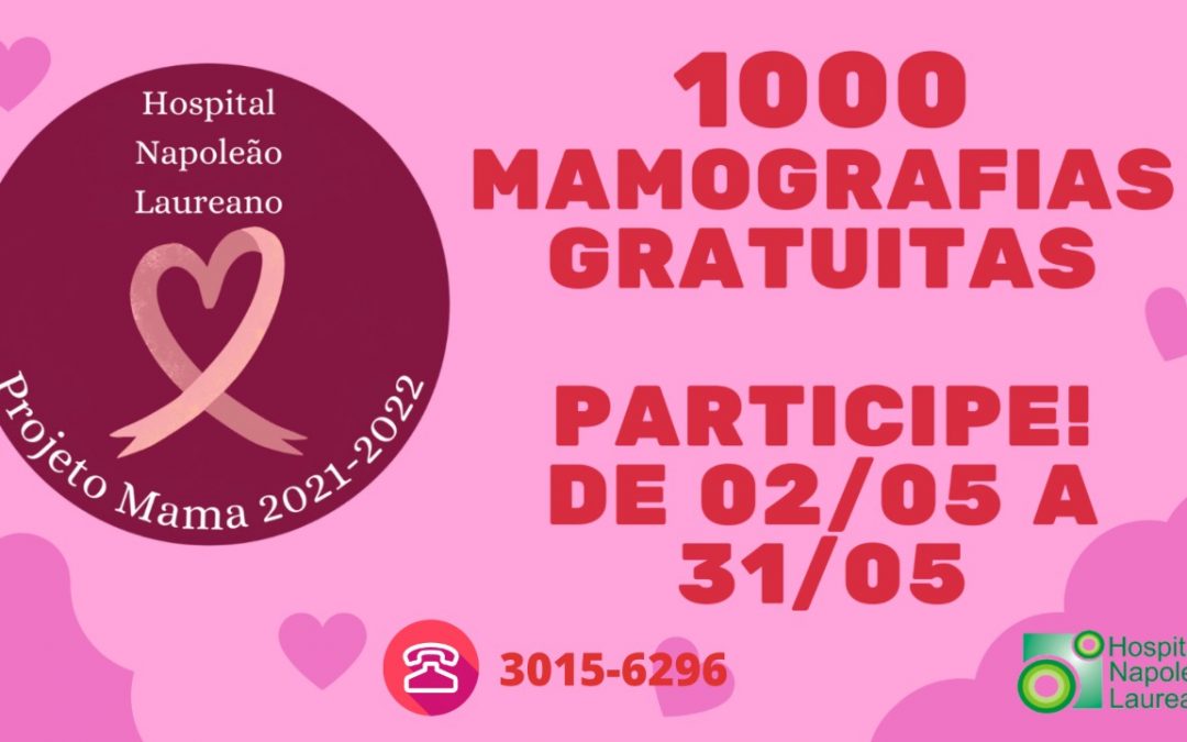 Para celebrar Dia das Mães, HNL oferta mil mamografias gratuitas até 31 de maio